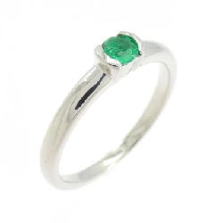 Nhẫn Emerald PT900 0.14CT - Hàng hiệu Chính hãng