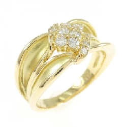 Nhẫn kim cương K18YG 0.21CT