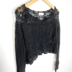 Áo Crochet Nhật Nhà Cinema Club Form Croptop Size S
 443516