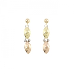 K18 Ba màu Bông tai - Hàng hiệu Chính hãng