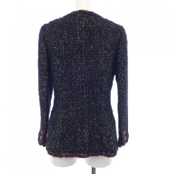 【Khuyến mãi】Áo khoác không cổ CHANEL 640634