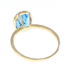 Nhẫn Blue Topaz K18YG 3.13CT - Hàng hiệu Chính hãng 853496