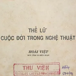 Thế Lữ - CUỘC ĐỜI TRONG NGHỆ THUẬT 707772
