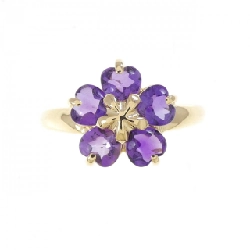 Nhẫn Amethyst K18YG Hoa 665437
