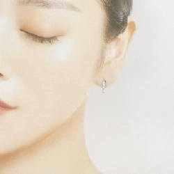 K18WG Bông tai kim cương 0.18CT một bên - Hàng hiệu Authentic 866723