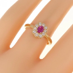 Nhẫn ruby K18YG 0.24CT 672670