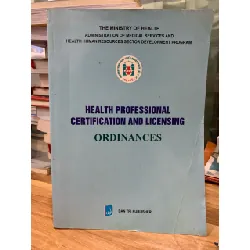 HEALTH PROFESSIONAL CERTIFICATION AND LICENSING