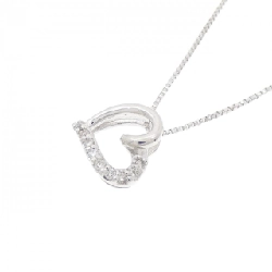 K18WG Dây chuyền kim cương hình trái tim 0.04CT - Hàng hiệu Chính hãng 858124