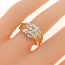 Nhẫn kim cương K18YG/PT900 0.50CT 668184