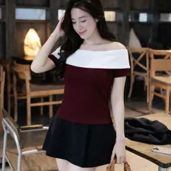 Áo thun nữ ngắn tay dáng ôm áo baby tee vải cotton co giãn mềm mát  1003209