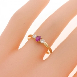 Nhẫn ngọc ruby tổng hợp Clé Sainver - Hàng hiệu Authentic 836847