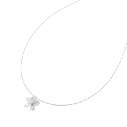 K18WG Hoa Kim Cương Dây Chuyền 0.035CT - Hàng hiệu Chính hãng 859154