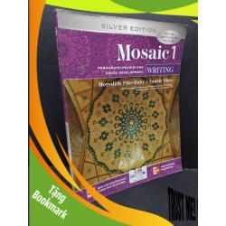 (TẶNG BOOKMARK) Silver edition Mosaic 1 writing mới 80% ố RBK1710 HỌC NGOẠI NGỮ