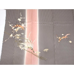 Áo kimono thăm viếng chế tác vàng Yūzen - Hàng hiệu Authentic 875292