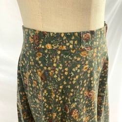 🌻CHÂN VÁY HOA NHÍ VINTAGE XANH LÁ – Eo 66cm, Size S – Like New Nhật tuyển 452772