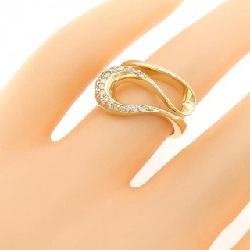 Nhẫn kim cương K18YG 0.19CT 673443