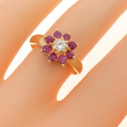 Nhẫn Ruby Hoa K18YG 0.48CT - Hàng hiệu Chính hãng 854347