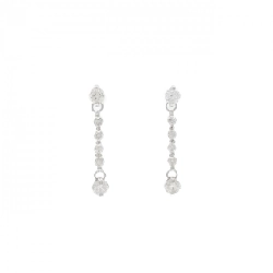 K18WG Bông tai kim cương 0.70CT - Hàng hiệu Chính hãng