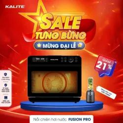 💧 Nồi Chiên Kalite Steam Fusion Pro – Hơi Nước Siêu Nhiệt, Giữ Trọn Dinh Dưỡng Món Ăn! 597266