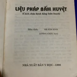 Liệu pháp bấm huyệt, NXB Y học, in năm 1998 936930