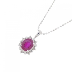 K18WG Dây chuyền Ruby 0.40CT - Hàng hiệu Chính hãng 862978