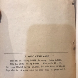 LÁ NGỌC CÀNH VÀNG (XB 1988) 503671