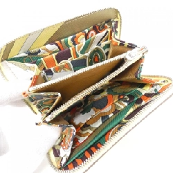 Ví da Hermes FAUBOURG RAINBOW lụa trong compact 085877CK 621194