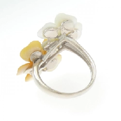 Nhẫn hoa ngọc trai mẹ K18WG - Hàng hiệu Authentic 847885