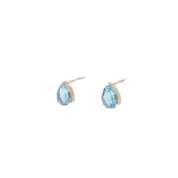 K10YG Blue Topaz Earrings - Hàng hiệu Authentic 868759