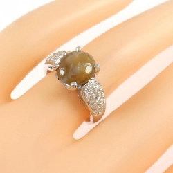 Nhẫn mắt mèo chrysoberyl PT900 2.73CT - Hàng hiệu Authentic 849305