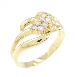 Nhẫn kim cương K18YG 0.18CT