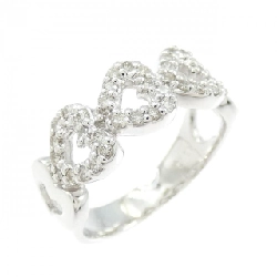 Nhẫn kim cương hình trái tim K18WG 0.24CT - Hàng hiệu Chính hãng