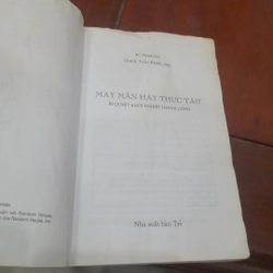 Bo Peabody - MAY MẮN hay THỰC TÀI, Bí quyết khởi nghiệp thành công 469358