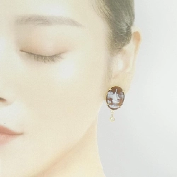 K18YG Shell Cameo Bông Tai - Hàng hiệu Chính hãng 878262