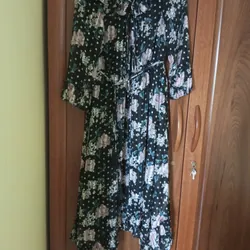 Đầm dài voan hoa đen hiệu Vero Moda mới 98% 572191