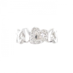 Nhẫn kim cương K14WG hình trái tim 669979