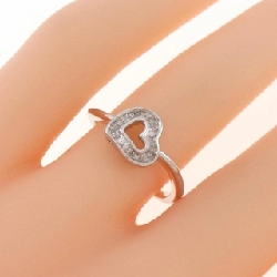 Nhẫn kim cương hình trái tim K18WG 0.13CT 668817