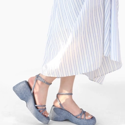 Giày Sandal đế bánh mì đế xuồng cao 7cm 495860