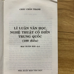 Lý luận văn học nghệ thuật cổ điển Trung Quốc - Khâu Chấn Thanh  501729