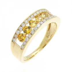 Nhẫn Sapphire K18YG 0.72CT - Hàng hiệu Chính hãng