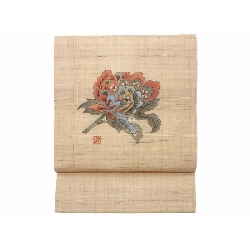 Đai Nagoya - Dệt tơ tằm, chế tác Yuzen - Hàng hiệu Authentic