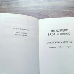 Guillermo Martinez - The Oxford Brotherhood 722994