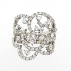 Nhẫn kim cương 750WG - Hàng hiệu Authentic 852393