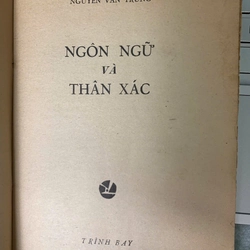NGÔN NGỮ VÀ THÂN XÁC - NGUYỄN VĂN TRUNG 519674