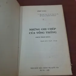 NHỮNG GHI CHÉP CỦA TỔNG THỐNG - BÔRÍT ENXIN 739658