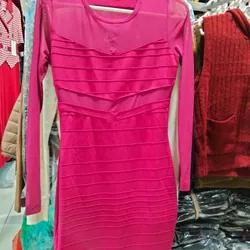 Đầm body tôn dáng chất liệu len lì Quảng Châu 733435