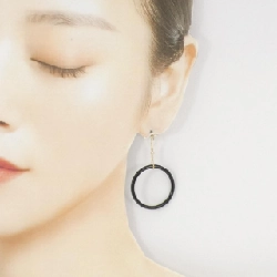 K18YG Onyx Bông tai - Hàng hiệu Chính hãng 864369