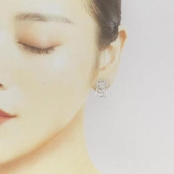 K18WG Bông tai Kim cương Hoa 0.12CT - Hàng hiệu Chính hãng 878331