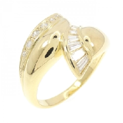 Nhẫn kim cương K18YG 0.32CT