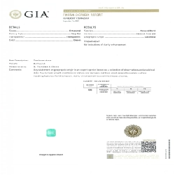 Nhẫn Emerald PT900 0.51CT xuất xứ Colombia 667811